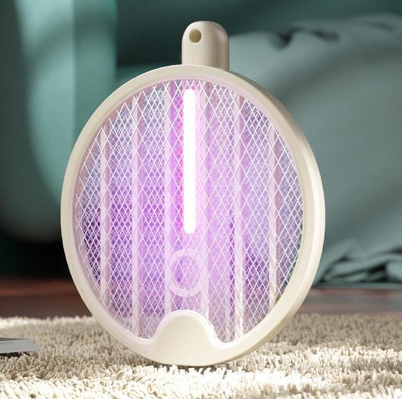 2 in 1 Rechargeable Electric Fly Swatter, Mosquito Swatter for Indoor and Outdoor