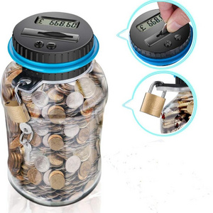 Large Piggy Bank for Boys Adults Digital Coin Counter with LCD Display Large Capacity Money Saving Box