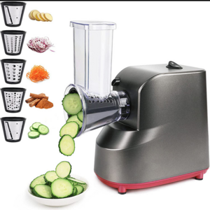 Electric Cheese Grater Stainless Steel Automatic Vegetable Chopper Slicer Professional Salad Maker Food Processor Machine