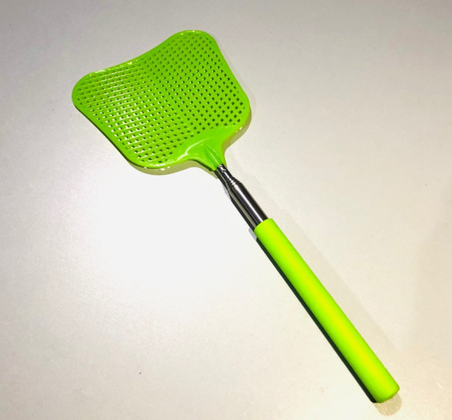 Fly Swatter Heavy Duty Set, with Durable Telescopic Stainless Steel Extendable Handles, for Home, Classroom and Office