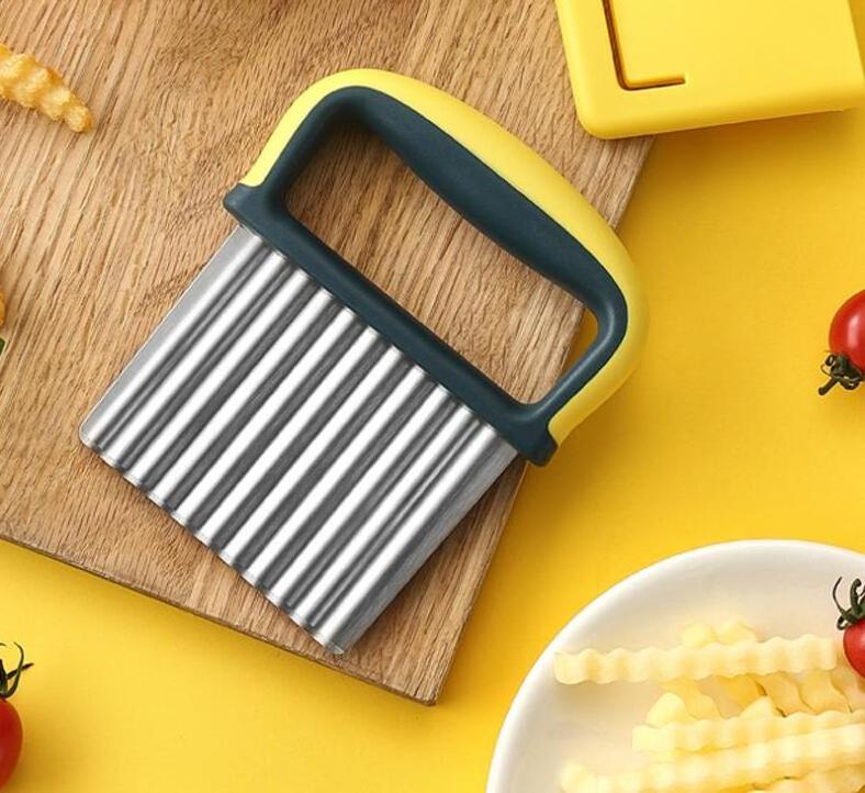 Crinkle Cutting Tool Serrator Salad Chopping Knife and Vegetable French Fry Slicer