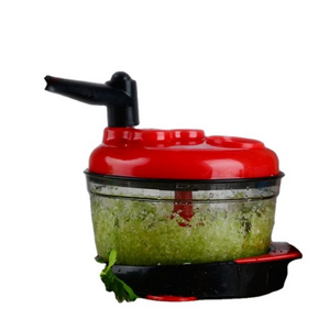 Manual Food Processor, Hand-Powered Miracle Chopper Baby Multi Vegetable Chopper Meat Grinder Fast Salsa Maker Food Mixer