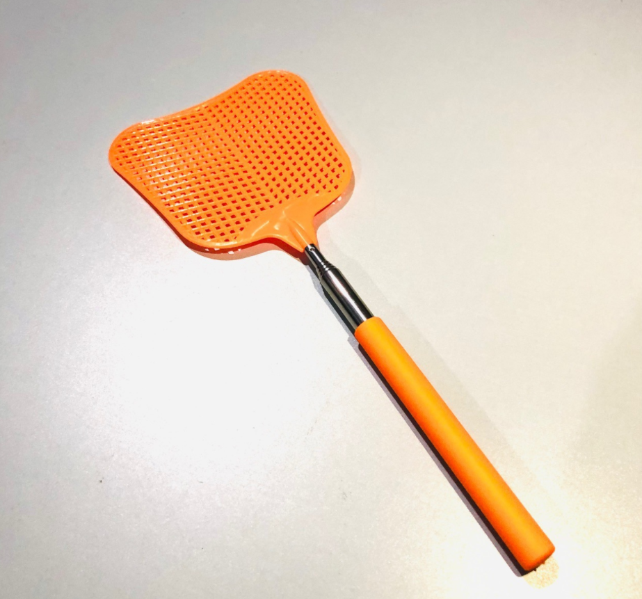 Fly Swatter Heavy Duty Set, with Durable Telescopic Stainless Steel Extendable Handles, for Home, Classroom and Office