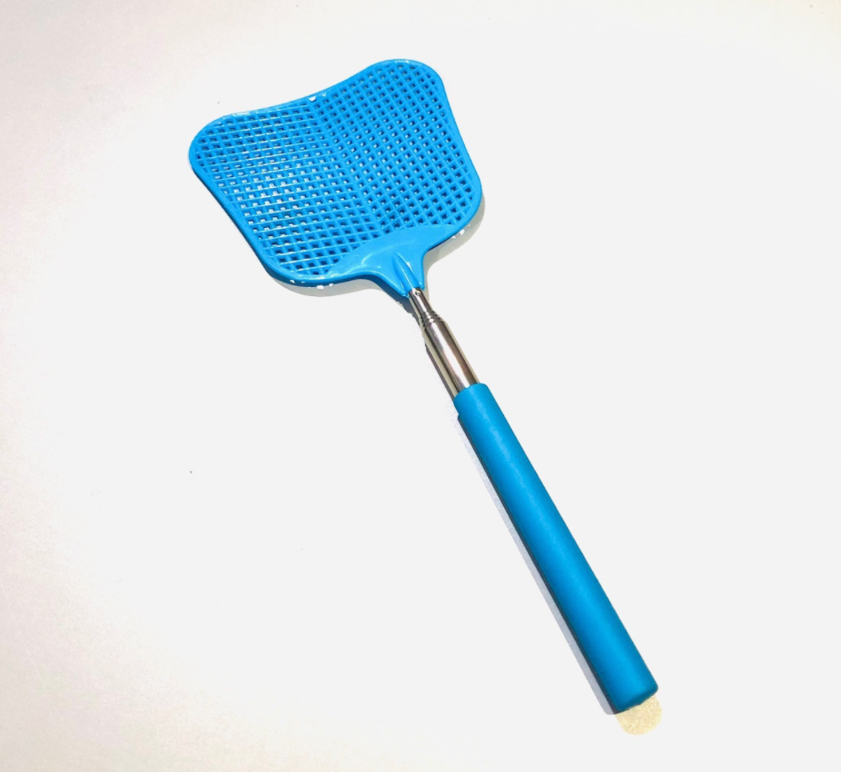 Fly Swatter Heavy Duty Set, with Durable Telescopic Stainless Steel Extendable Handles, for Home, Classroom and Office