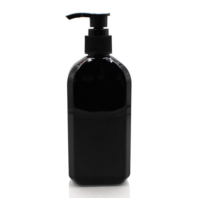 250ML Black Flat PET Kids Shampoo Bottle