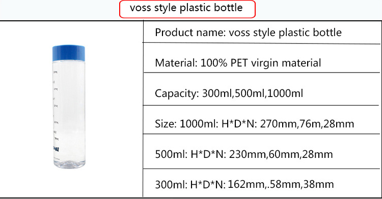 1000ml 1l PET 1 Liter Litre Mineral Water Bottle