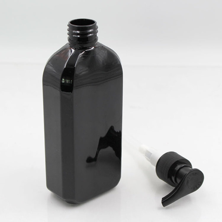 250ML Black Flat PET Kids Shampoo Bottle