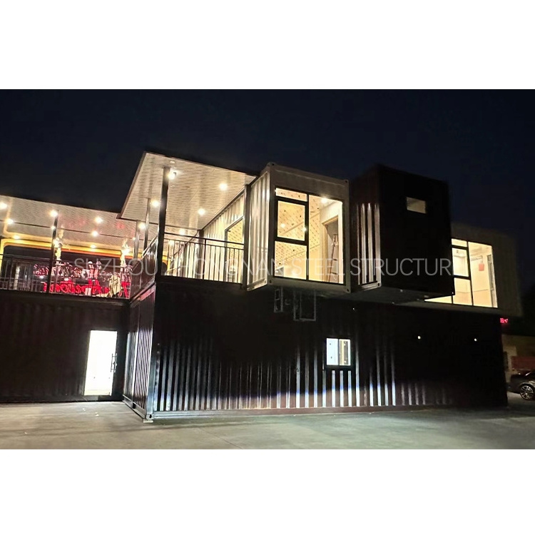 Customized 20ft 40ft Steel Frames Prefab Shipping Containers Houses modular Homes with Low Prices For Sale