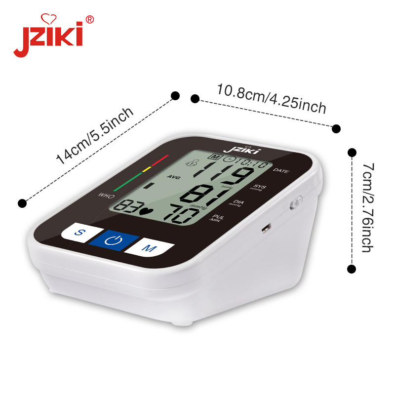 CE Approved Sphygmomanometer Upper Arm Type Bp Monitor LCD Display Smart Digital Blood Pressure Monitor for Home Use