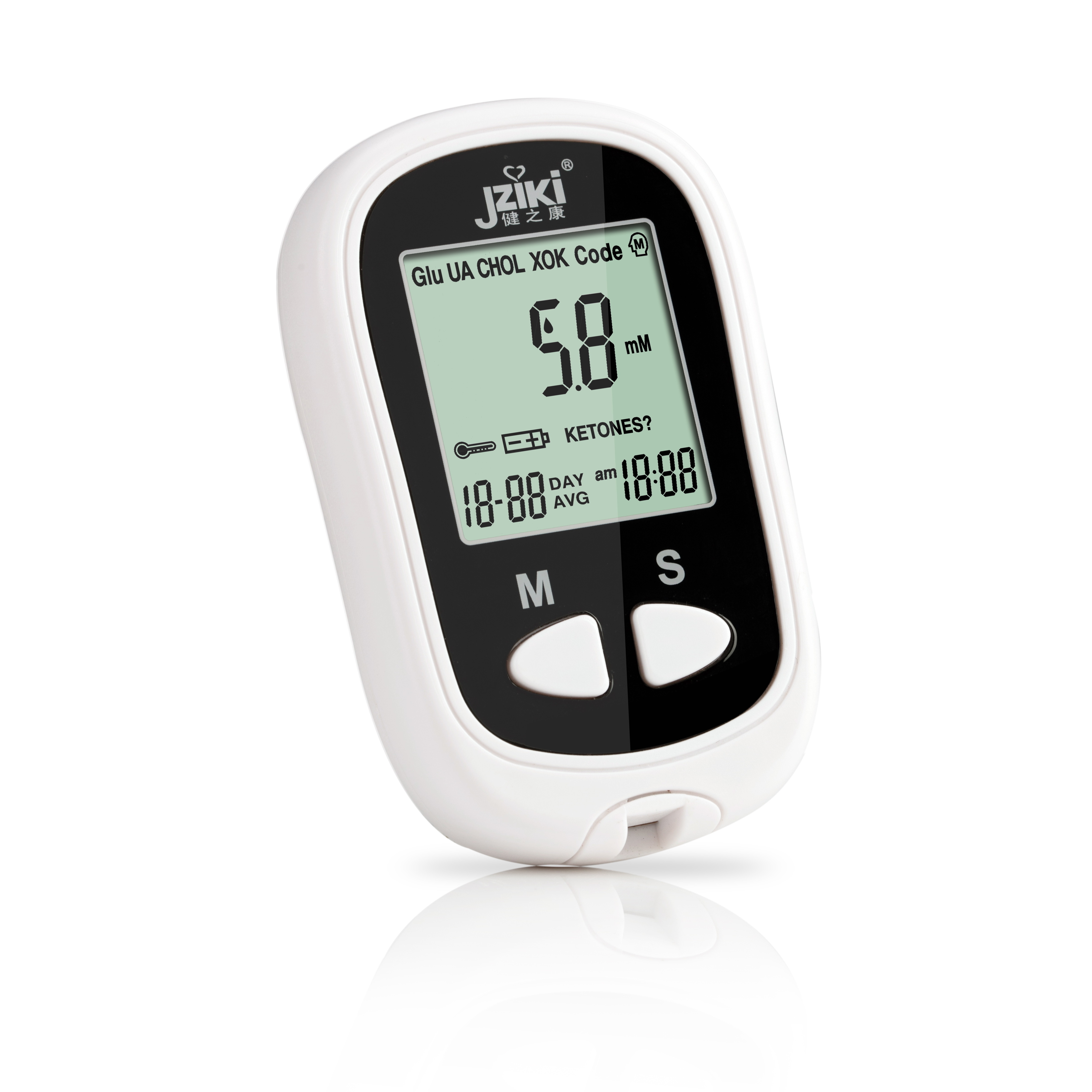 JZIKI blood glucose monitor automatic digital blood glucose watch with test strips