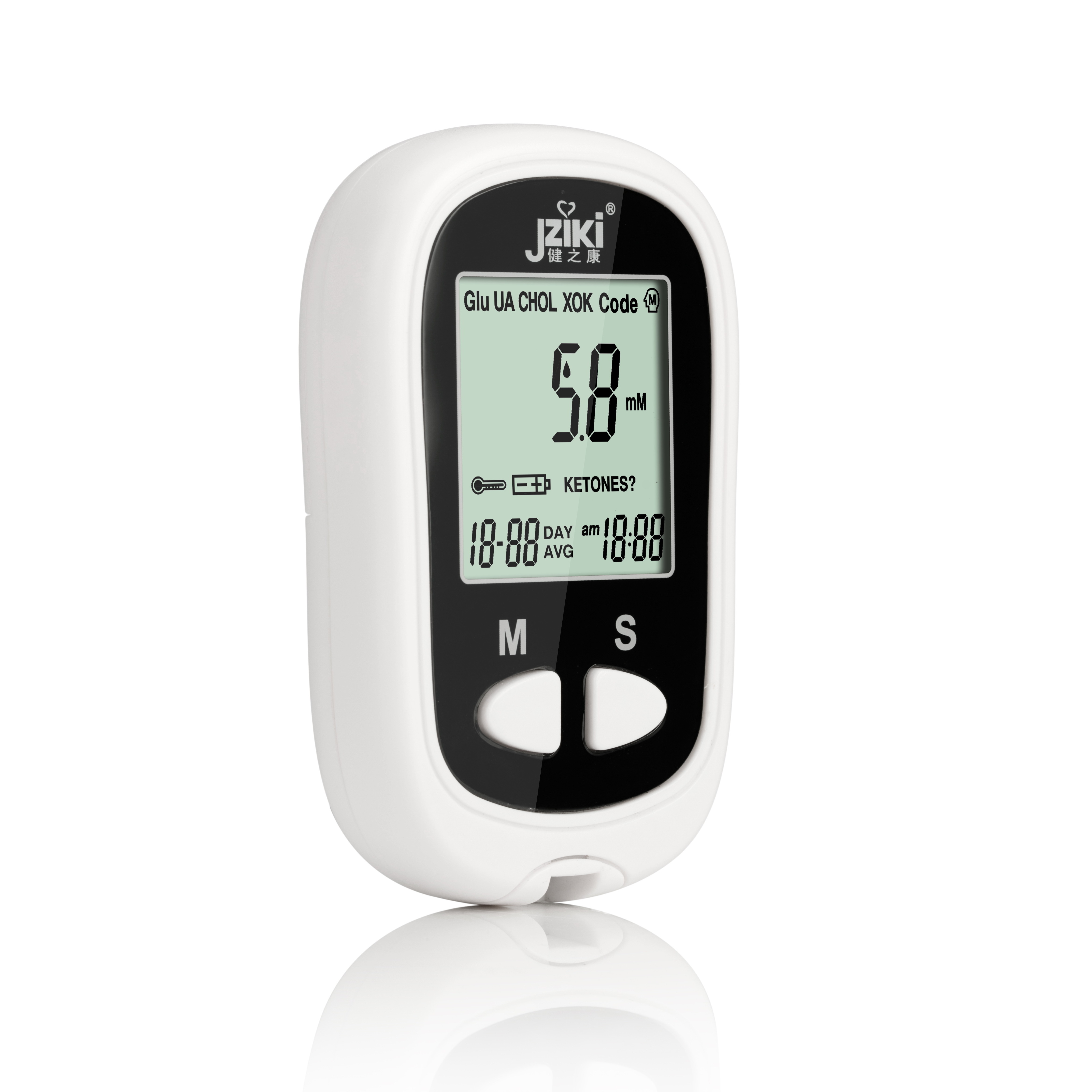 JZIKI blood glucose monitor automatic digital blood glucose watch with test strips