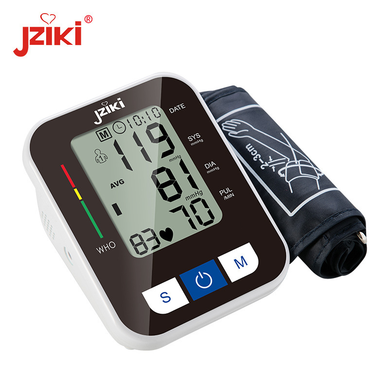 CE Approved Sphygmomanometer Upper Arm Type Bp Monitor LCD Display Smart Digital Blood Pressure Monitor for Home Use