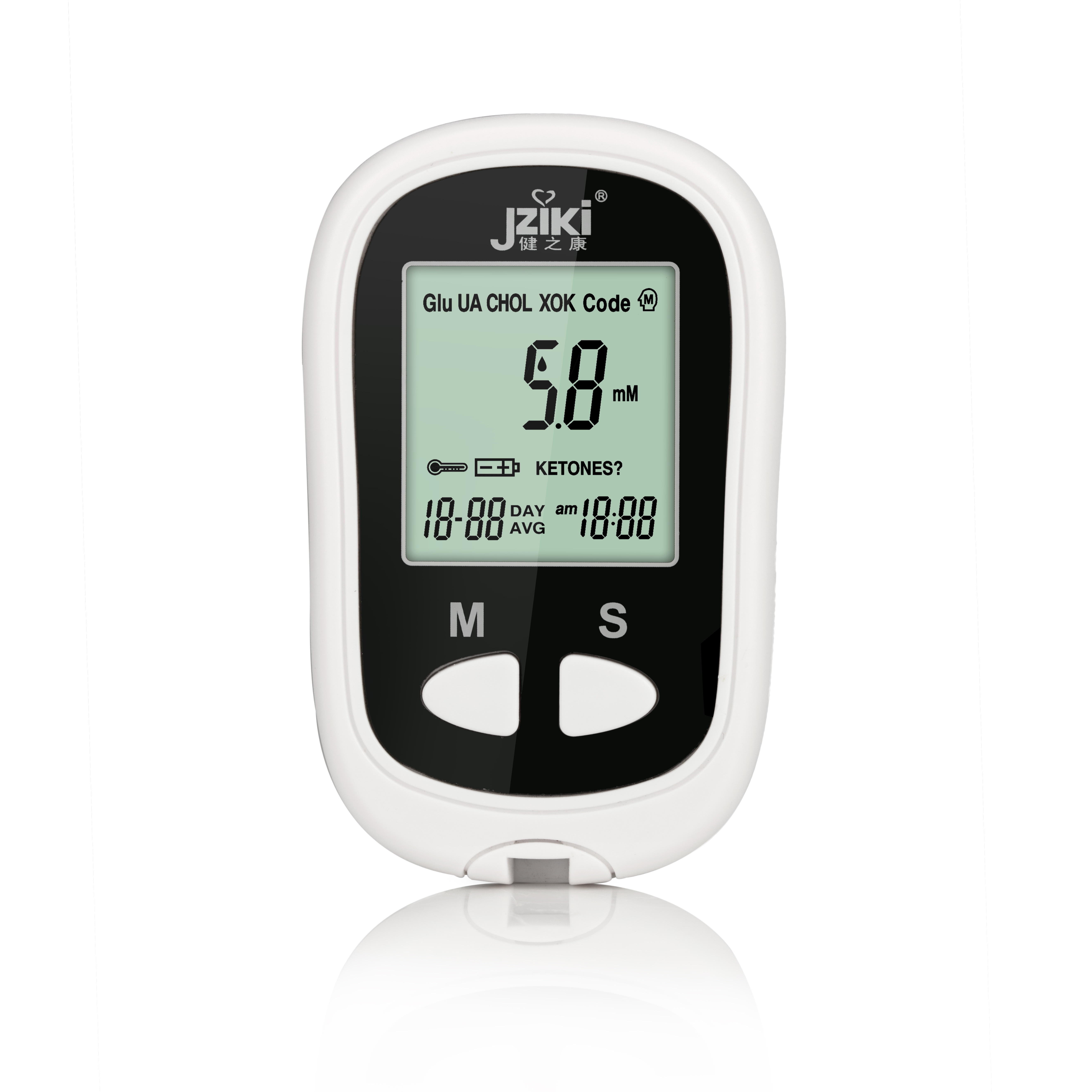 JZIKI blood glucose monitor automatic digital blood glucose watch with test strips