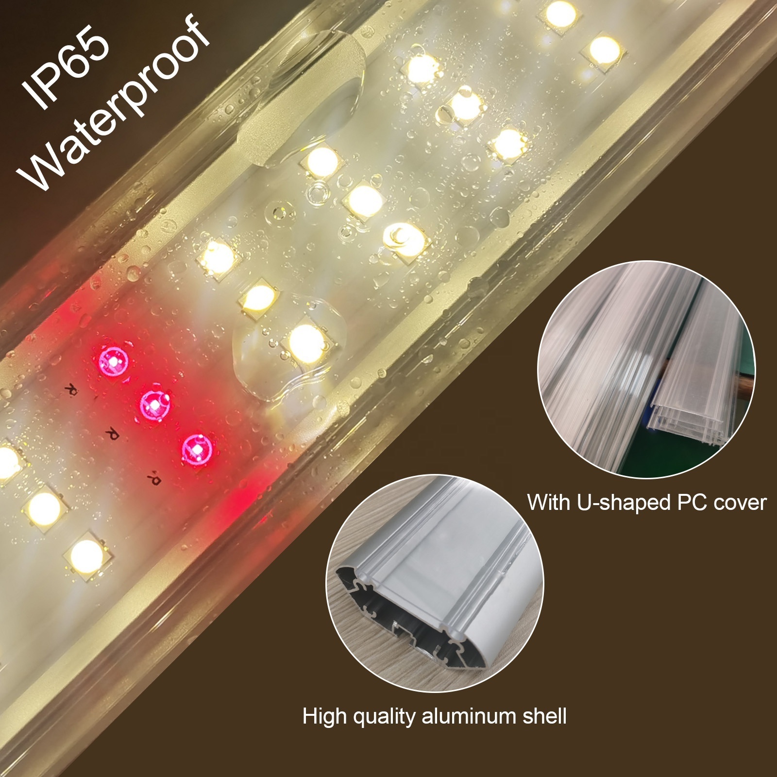 Liweida 50cm 90cm 1m 1.2m 1.5m led strip waterproof lm301b lm301h grow lights 4000k full spectrum bar for seedlings