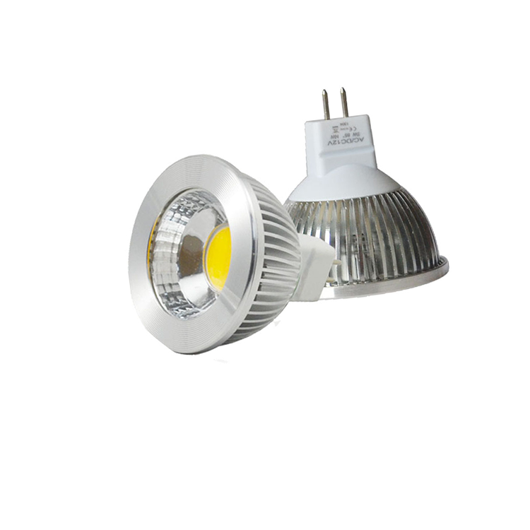 MR16 12V COB 5W 60 Degrees LED Commercial light 12V LED spotlight for Home Market Hotel Decoration