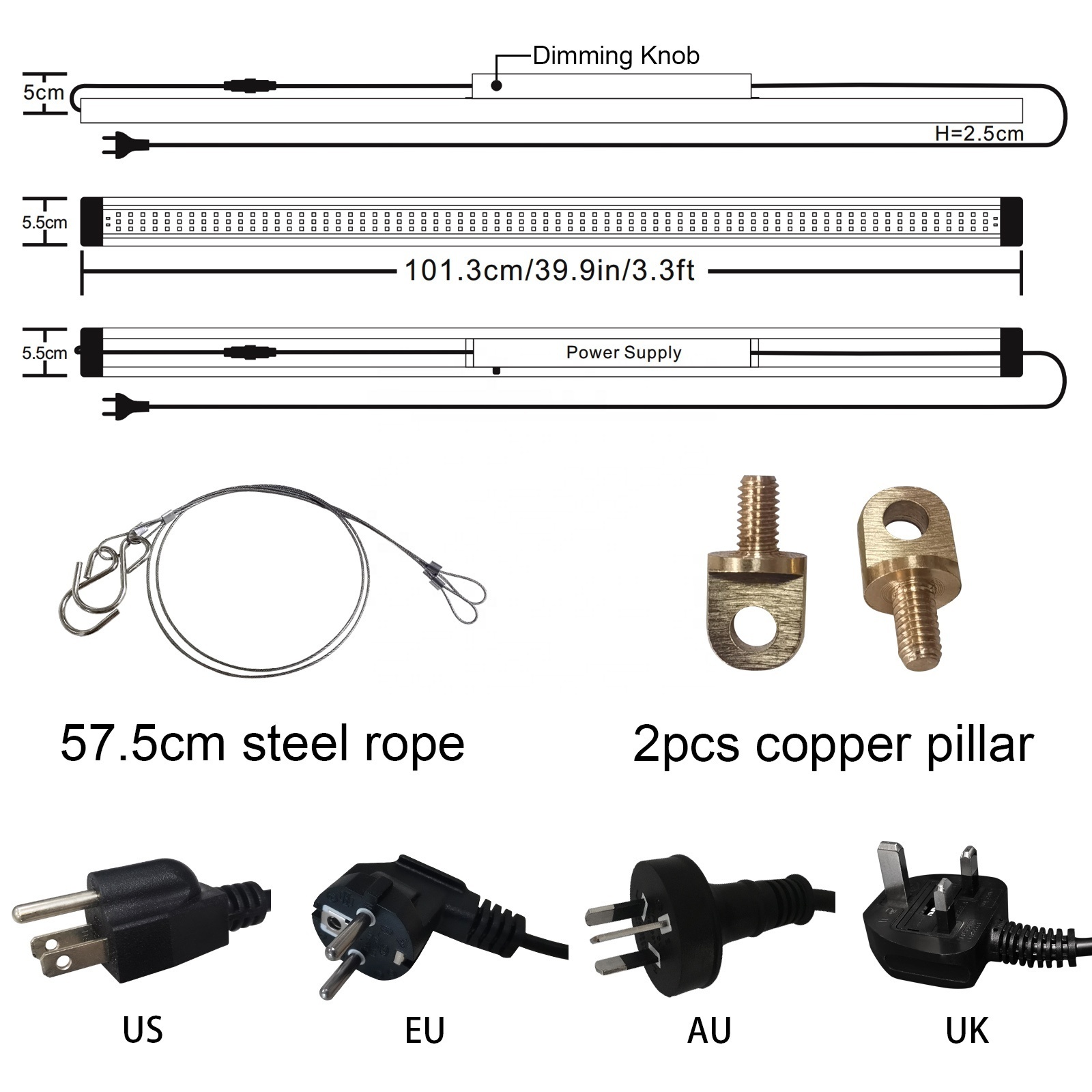 Liweida 50cm 90cm 1m 1.2m 1.5m led strip waterproof lm301b lm301h grow lights 4000k full spectrum bar for seedlings