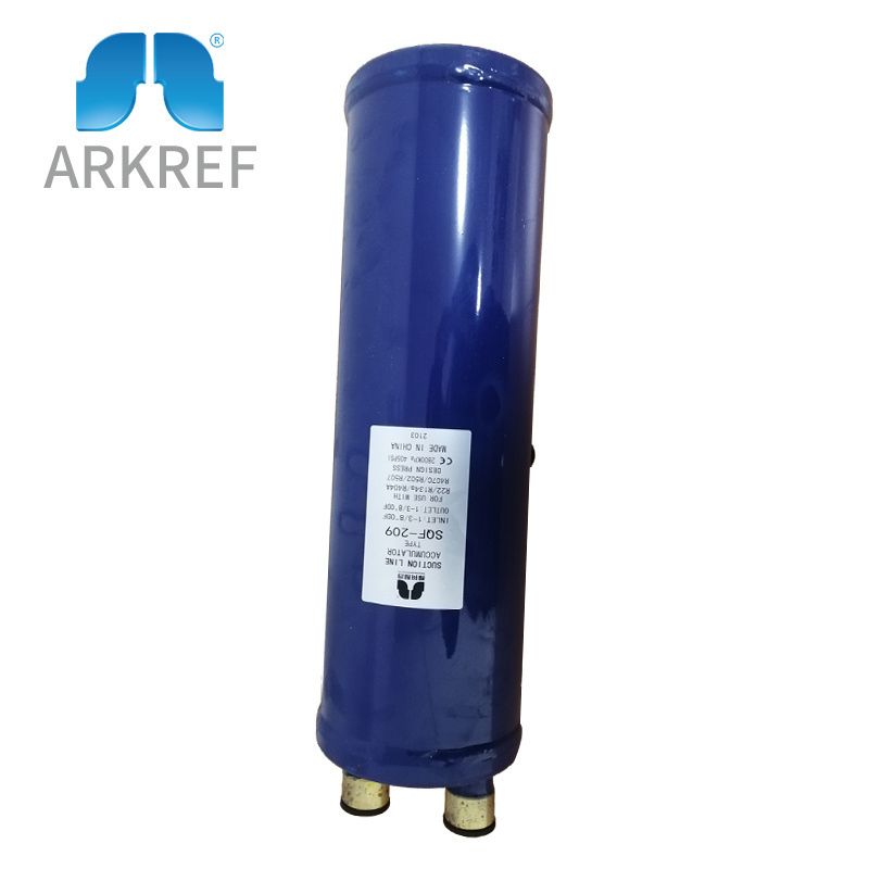 SQF-209 high quality refrigeration heat exchanger blue refrigerant suction line accumulator