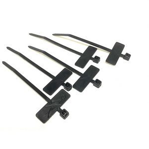 Free Sample Plastic Nylon PA66 Electrical Cable Label Marker Tag Cable Tie zip Ties With Label