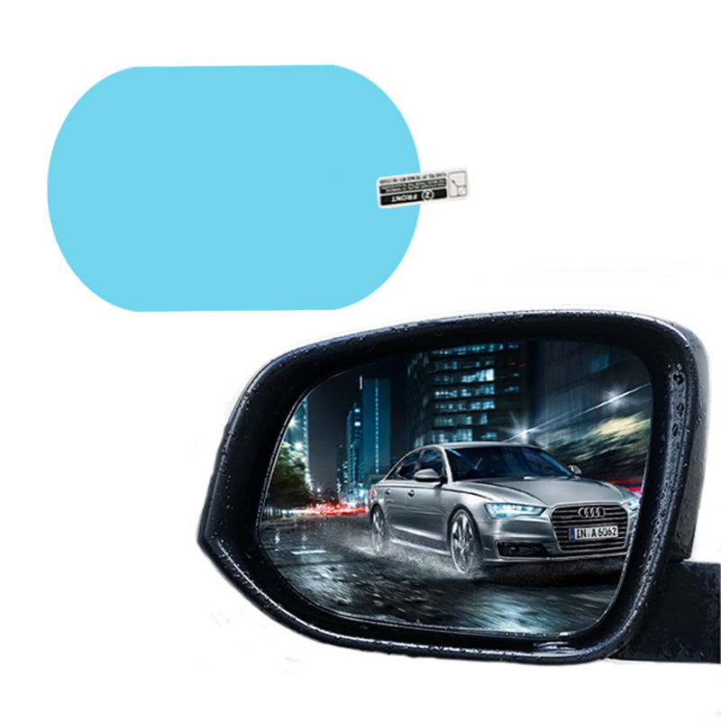 Car Mirror Sticker Rain-proof Waterproof Anti-fog Film Round square Universal Motorcycle Mirror Anti-reflective Film