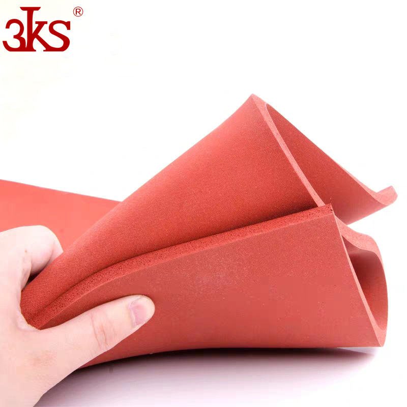 Silicone Sponge Rubber Sheet Plate Foam Pad High Temp Heat Press Die Cut with Adhesive