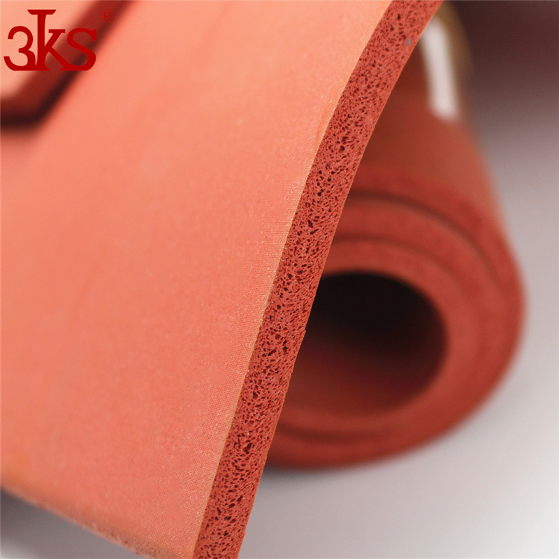 Silicone Sponge Rubber Sheet Plate Foam Pad High Temp Heat Press Die Cut with Adhesive