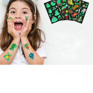 Cartoon children glow-in-the-dark tattoo stickers waterproof party party cute fun gift glow stickers