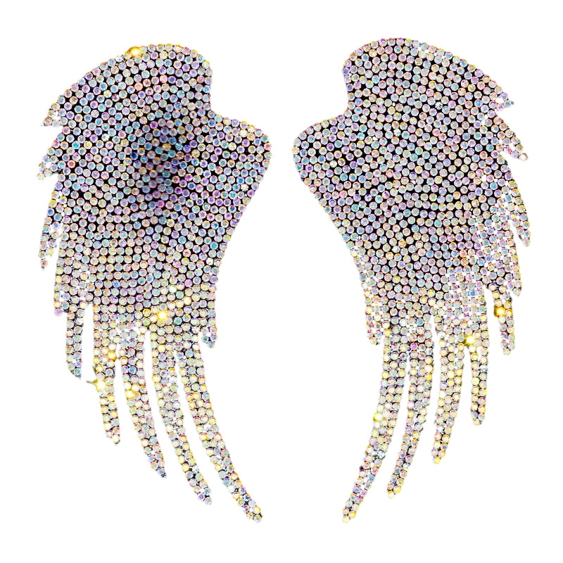 Angel wings Hot diamond Creative self adhesive diy bag shoes and hat decorative rhinestones