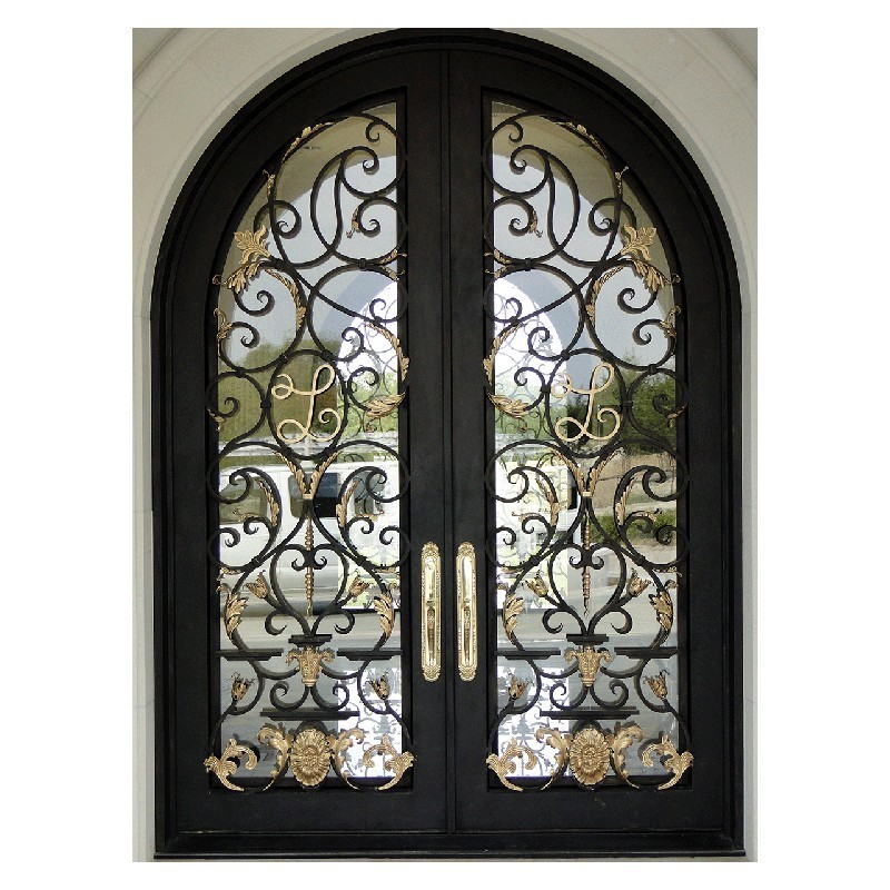 Ace Contemporary Wrought Iron Door Factory Customized Competitive Price and Good Quality