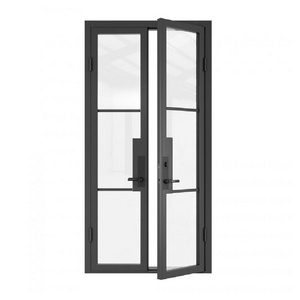 Ace Extremely Narrow Aluminum Swing Door Double Swing Aluminum Kitchen Door Swing Door For Restaurant Aluminum