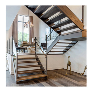 Ace New Products Straight Staircase Hot Sale Customized  Decorative Stair  Carbon Steel Stairs