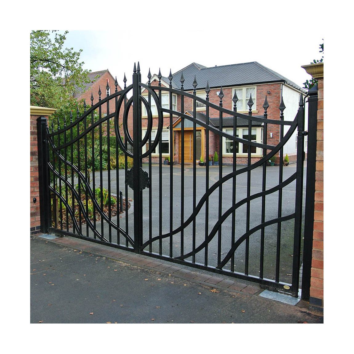 Wrought Iron Gate Toppers Tree Metal Gate International Style Ornaments For Decoration Villa House Driveway Wrought Iron Gate