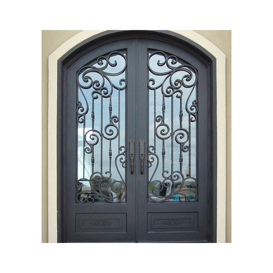 Wrought Iron Doors Double Entry Handles And Locks Exterior Modern Design Glass Door Inserts Wrought Iron Door