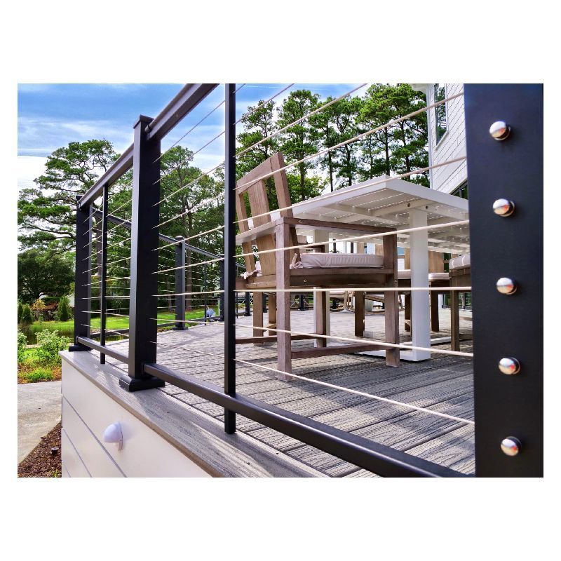 Ace The Cheapest Outdoor Cable Railing Post  Steel Wire Cable Tensioner Wire Rope Railing For Outdoor Balcony Railing Designs