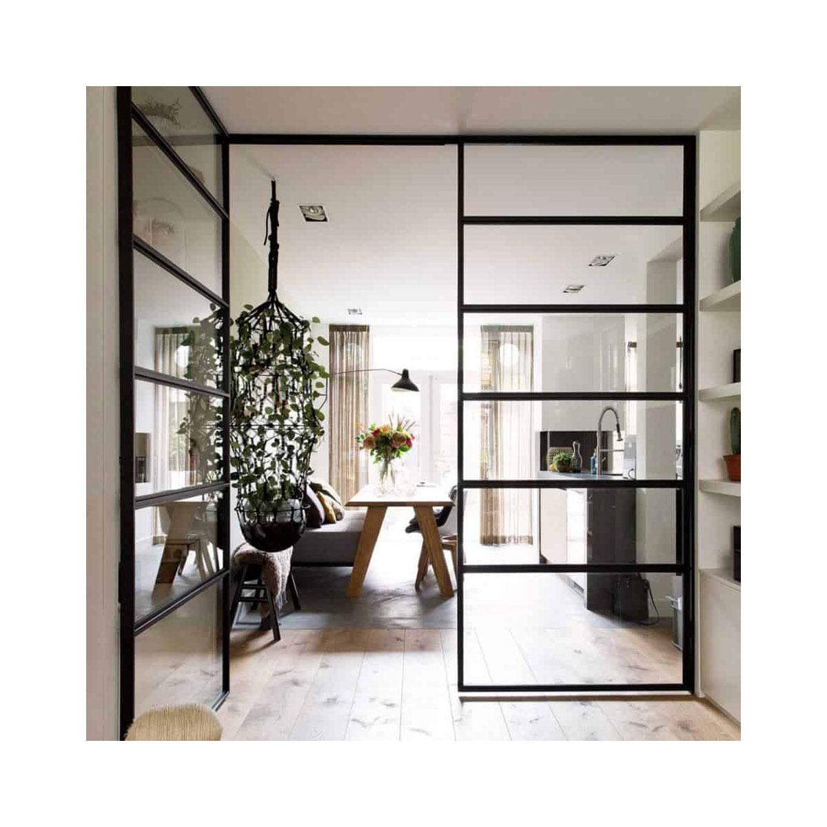 Wrought Iron French Window And Door Aluminum Double Tempered Arch Glass Steel Casement Black Wrought Iron French Window And Door