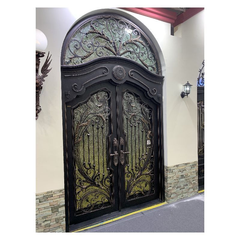 Ace Simple Sliding Door Wrought Iron Gate Design Wrought Iron Double Entry Doors Wrought Iron Doors Import From China