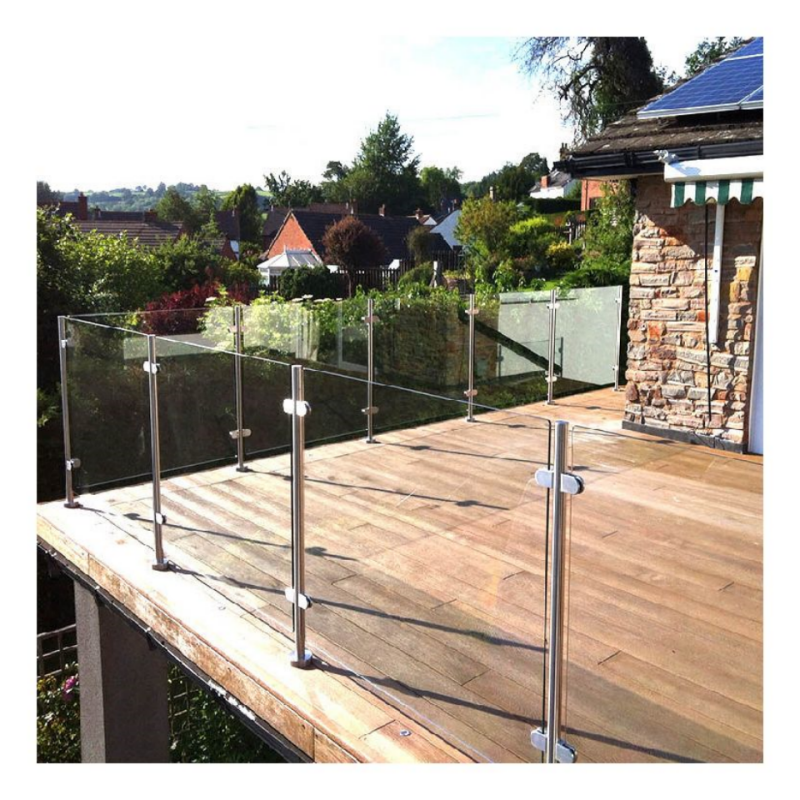 ACE Post Railing Systems Glass Railing Post Systems Glass Railing Post Stainless Steel Glass Balustrade