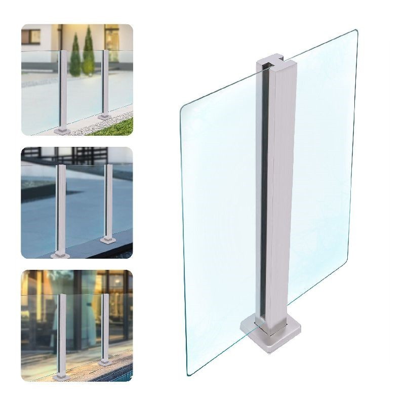 ACE Post Railing Systems Glass Railing Post Systems Glass Railing Post Stainless Steel Glass Balustrade