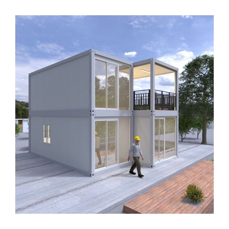 Modern design prefab living flat pack container house tiny modular container house luxury prefab house