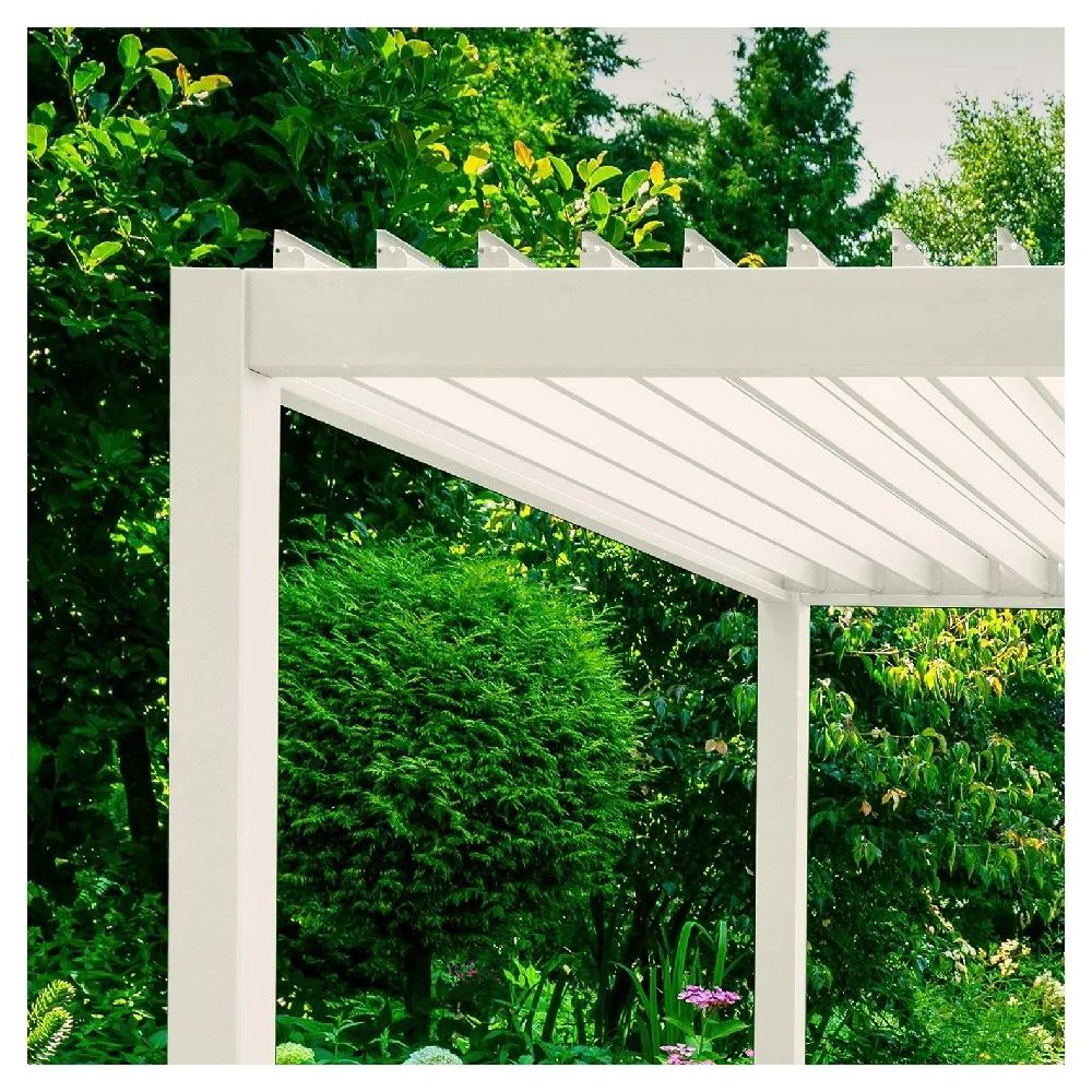 Ace Custom Pergola Wood Aluminum Panels Canopy Pergola Gazebo Aluminum Profile Luxury Aluminum Pergola Gazebo 3x4