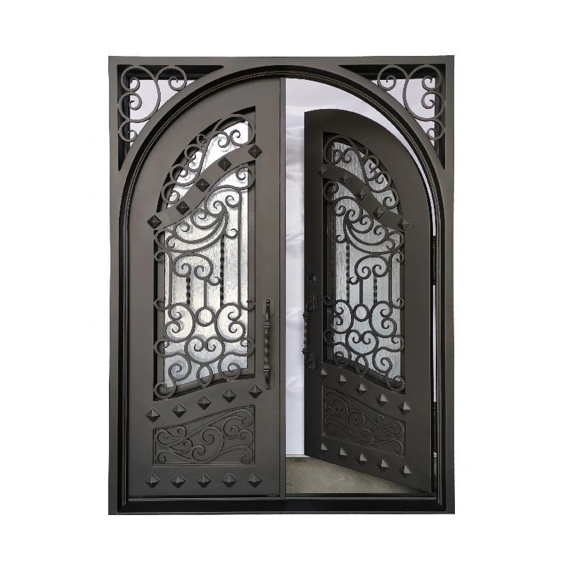 Ace Contemporary Wrought Iron Door Factory Customized Competitive Price and Good Quality