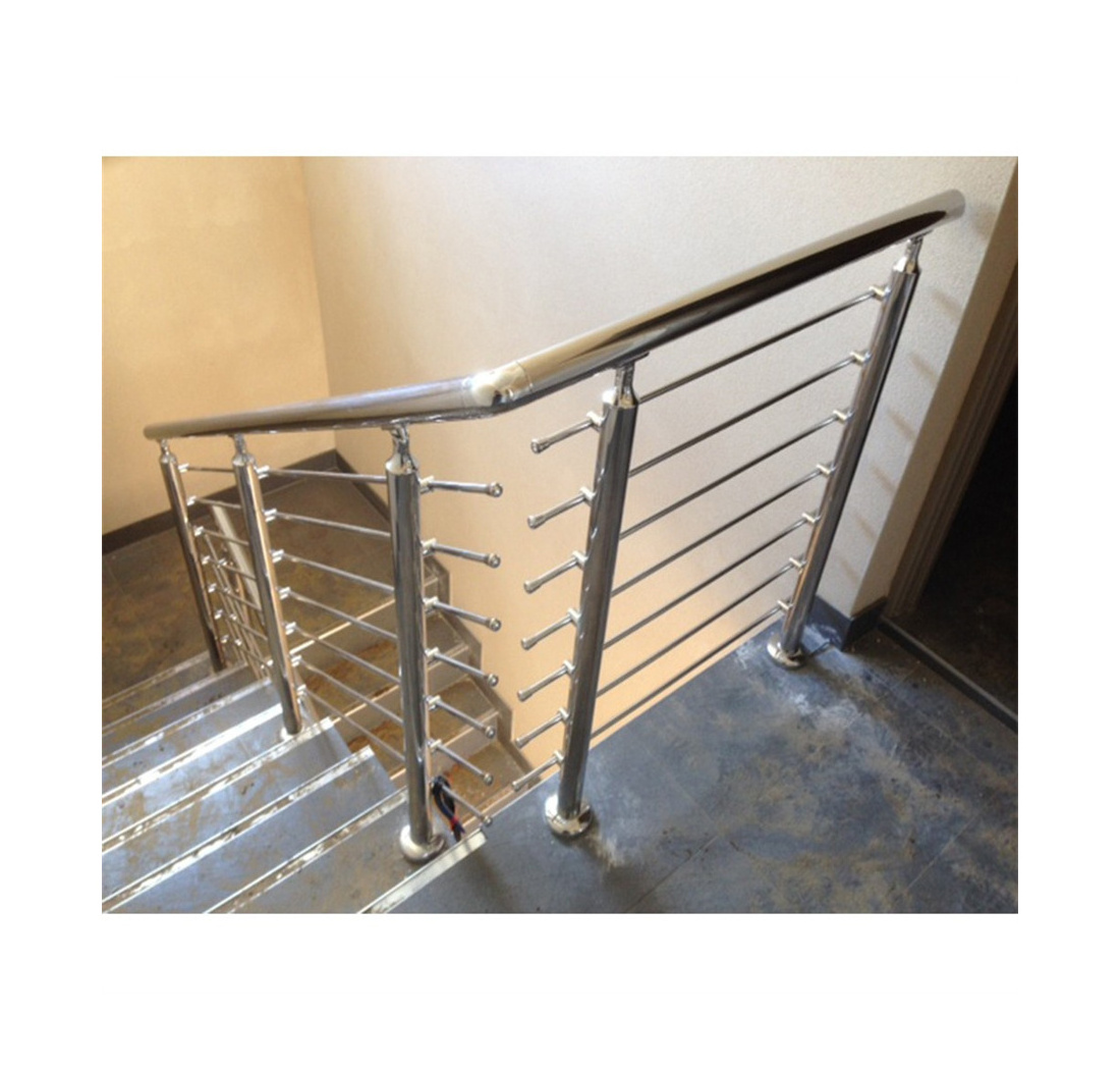 Ace Rod Railing Cheap Prices Balcony Stainless Steel Designs Pipe For Terrace Glass Clamp Stainless Steel Brushed Rod  Railing