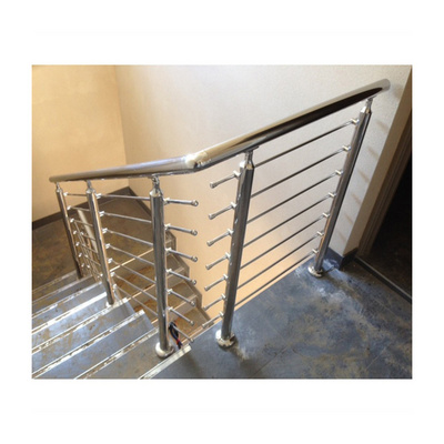 Ace Rod Railing Cheap Prices Balcony Stainless Steel Designs Pipe For Terrace Glass Clamp Stainless Steel Brushed Rod  Railing