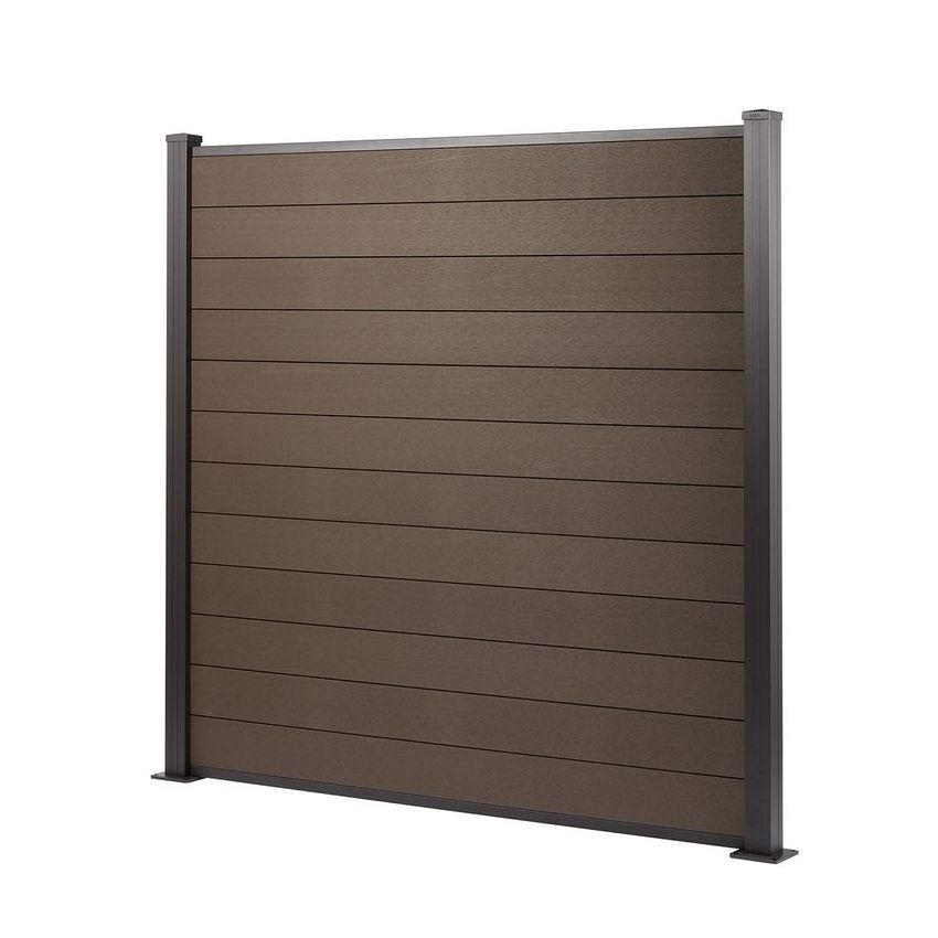 Easily Assembled Security Boundary Wall Fence Aluminium Louver Metal Slat Fence