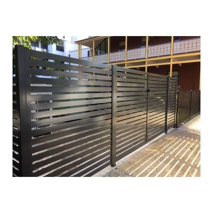 Aluminum Fencing 6 X 8 Steel Panels Powder Coated Aluminum 4X4 Fence Post Top Palisade Fence