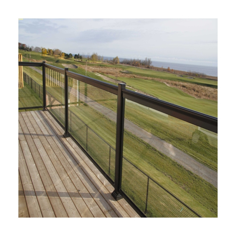 Hot selling porch fence exterior metal balcony balustrade aluminum modern balcony railing designs