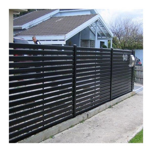 Decorative Aluminium Slat Fencing Horizontal Aluminum Louver Fence Panel