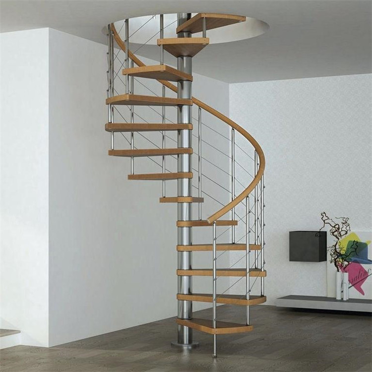 ACE Staircase Modern Prefabricated Laminated Glass Design Spiral Stairs For Outdoor Decking