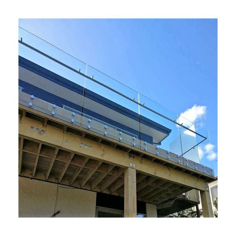 Glass railing profile steel glass railing plexiglass fence panels deck/terrace/balcony balustrade