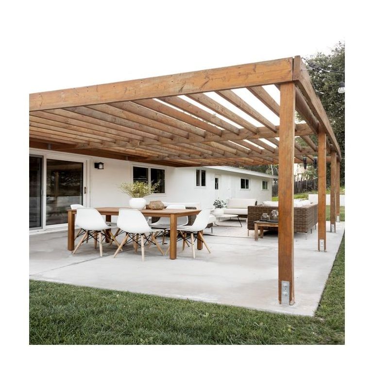 Automatic Pergolas SPA Arch Aluminium Louvered Awning Roof Patio Pavilion Outdoor Gazebo Pergola with Frameless Sliding Door