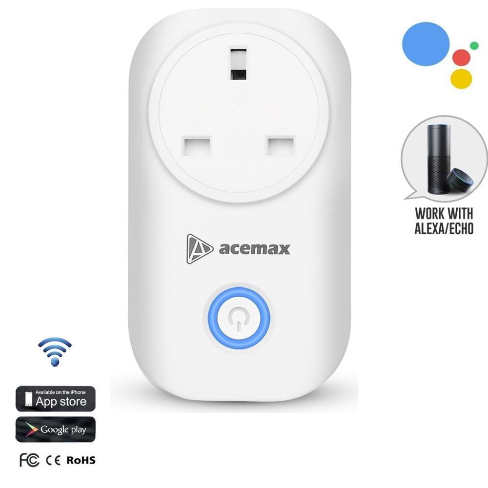 2018 new smart wifi works with amazon alexa smart plug 2.4G Wifi Remote Control socket outlet with Led lights